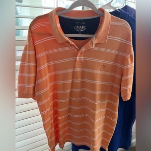Chap’s EUC orange striped polo